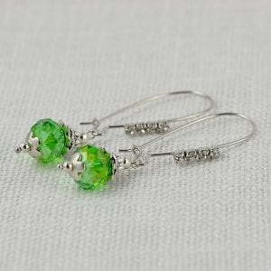 Handmade By An Australian Designer Green Drop Earrings 60