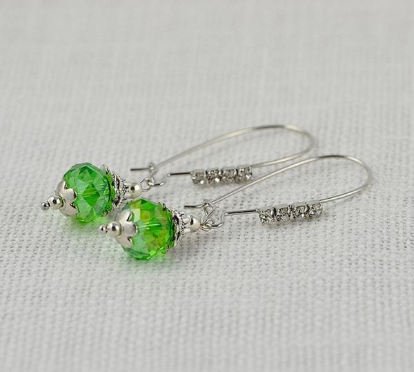 Handmade By An Australian Designer Green Drop Earrings 56