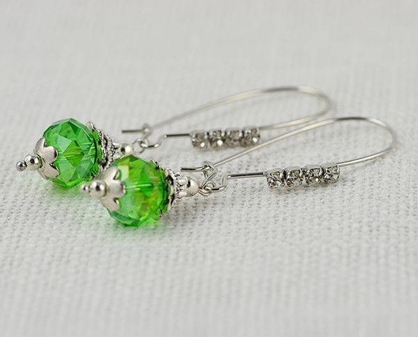 Handmade By An Australian Designer Green Drop Earrings 54