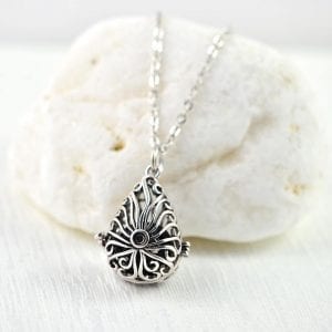 New Celtic Lava Stone Drop Aromatherapy Diffuser Necklace for Essential Oils 3