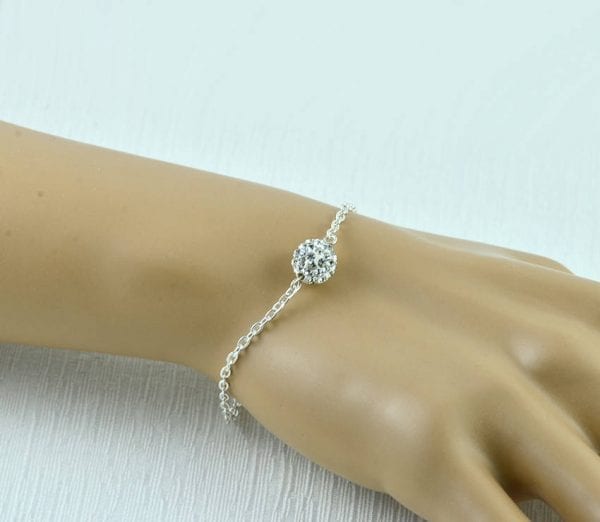 Crystal Zirconia Disco Ball Bracelets - Minimalist, Bridesmaids