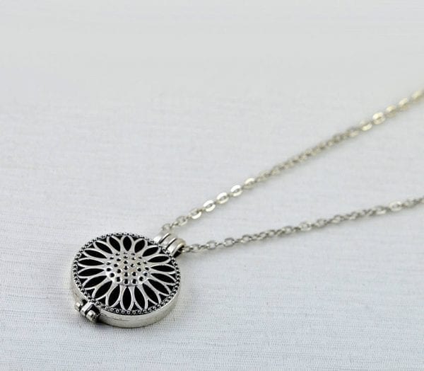 Aromatherapy Diffuser Necklace for Essential Oil, Sun Flower, Locket, Pendant 51