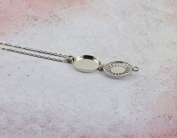 Aromatherapy Diffuser Necklace for Essential Oil, Sun Flower, Locket, Pendant 53