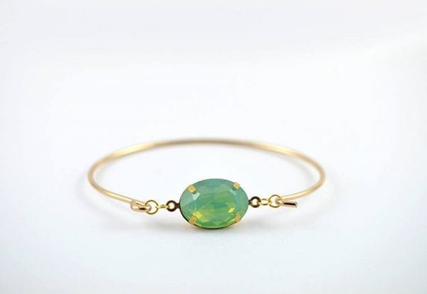 Mint Green Bangle Charm Bracelet 55