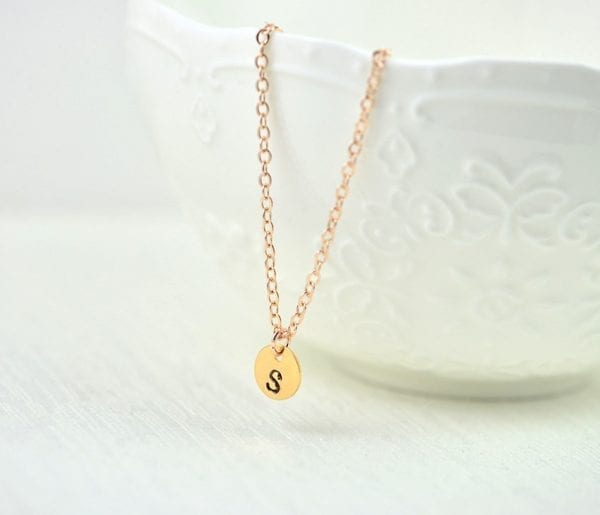 2019 Rose Gold Personalised Necklace With Initials 3