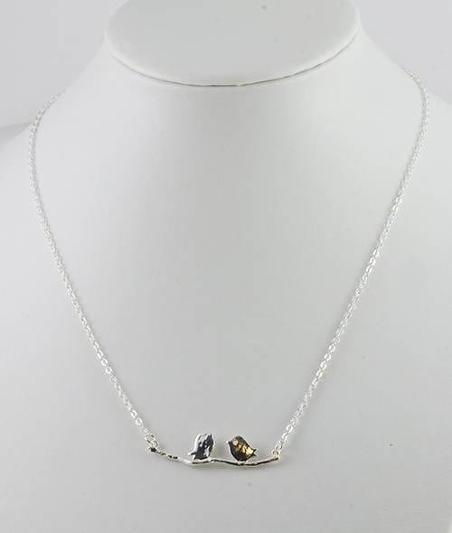 Silver Bird Necklace - Branch Necklace, Pendant, Silver Jewellery 53