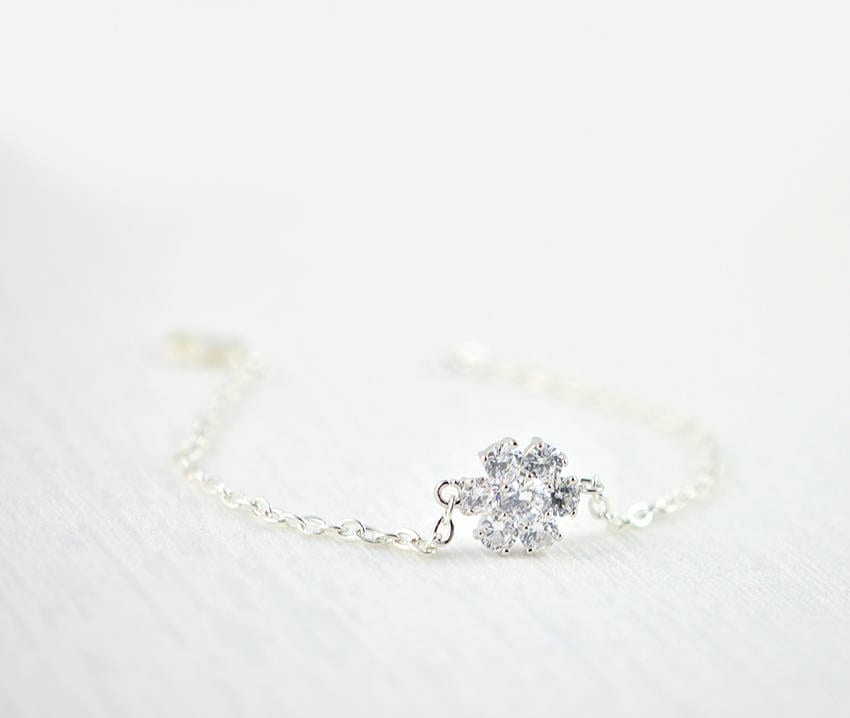 Silver Bridal Bracelet