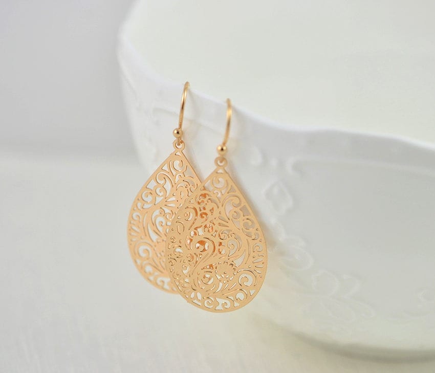 Simple Rose Gold Earrings Online Deals, UP TO 53% OFF | www 