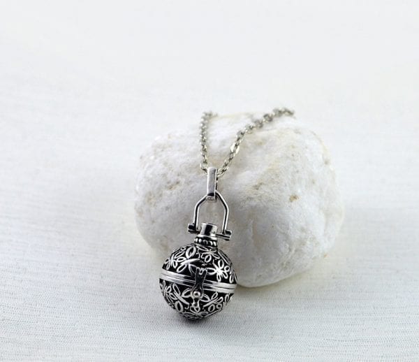 Sphere Lava Stone Aromatherapy Diffuser Necklace for Essential Oils 2