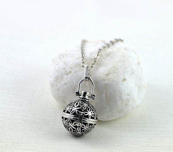 Sphere Lava Stone Aromatherapy Diffuser Necklace for Essential Oils 54