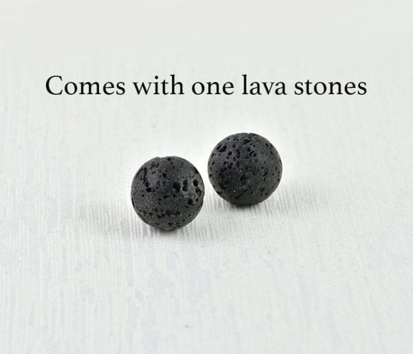 Sphere Lava Stone Aromatherapy Diffuser Necklace for Essential Oils 55