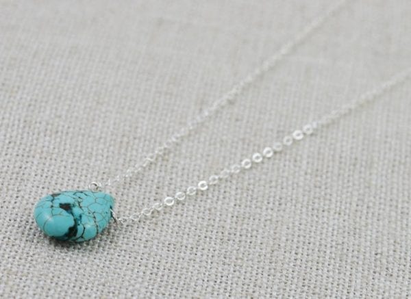 Turquoise drop necklace