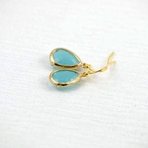 Turquoise & Gold Bridesmaids Earrings