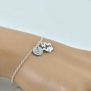 Dainty Silver Personalised Bracelet With Your Own Initials