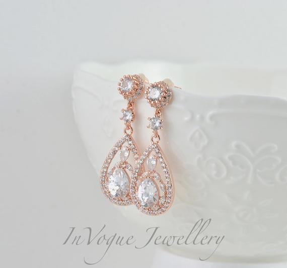 bridal wedding earrings