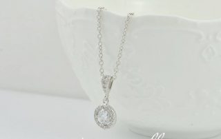 Sterling Silver Bridal Necklace