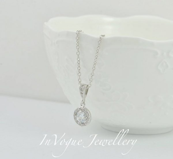 Sterling Silver Bridal Necklace