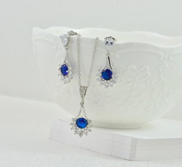 Sapphire Bridesmaids Jewellery Set
