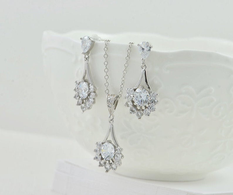 Crystal Bridesmaids Jewellery Set