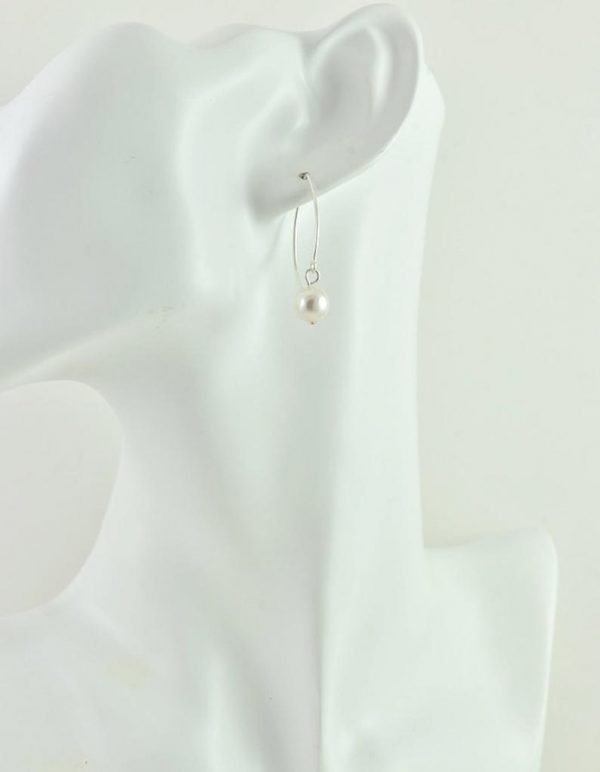 Simple Swarovski Pearl Earrings - Bridesmaids, Sterling Silver, Bridal Jewellery