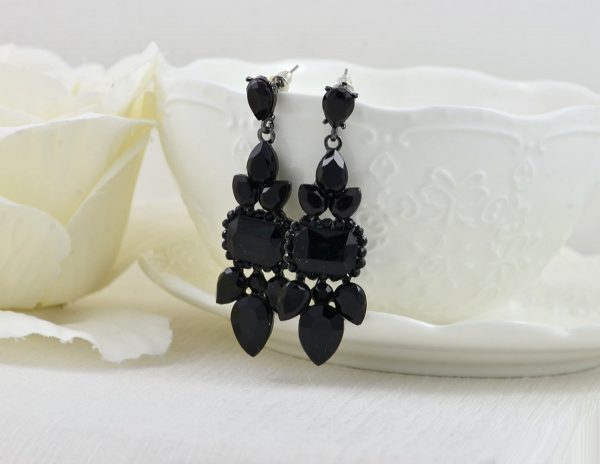 Jet Black Antique Silver Bridal Jewellery - Image 2