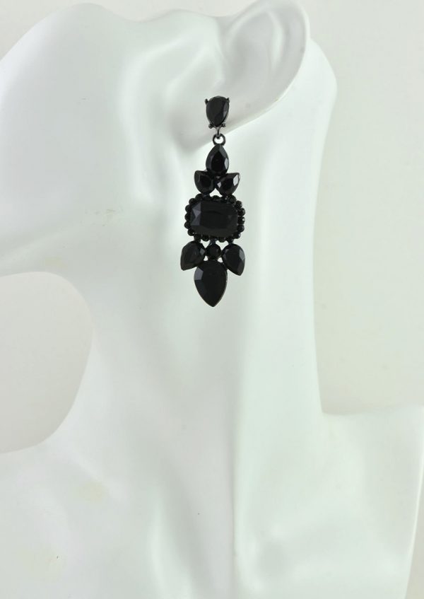 Jet Black Antique Silver Bridal Jewellery - Image 4