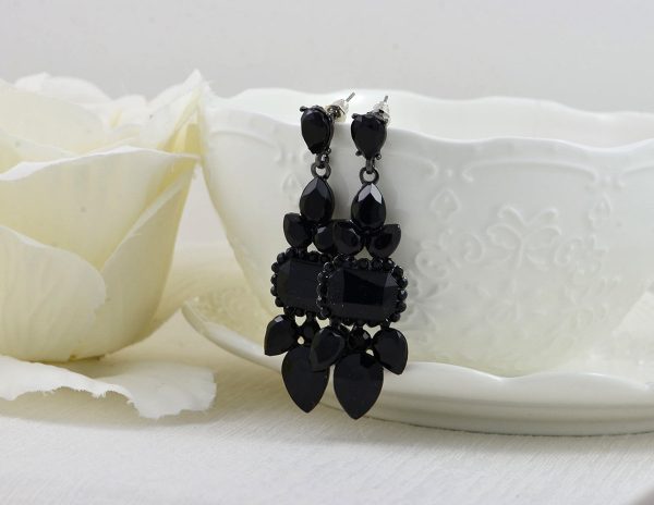 Jet Black Antique Silver Bridal Jewellery - Image 5
