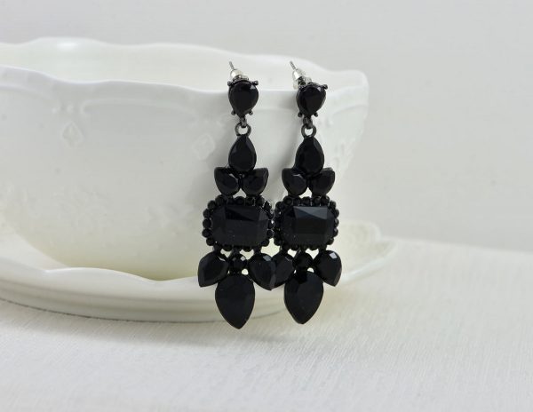 Jet Black Antique Silver Bridal Jewellery - Image 6