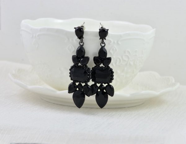 Jet Black Antique Silver Bridal Jewellery - Image 7