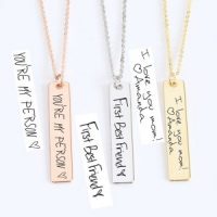 Personalised Engraved Letter Necklace - Simple Dainty Gold Dog Paw 8