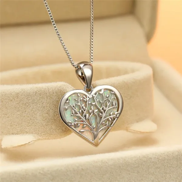 Tree Of Life Heart Pendant Necklaces - Image 5