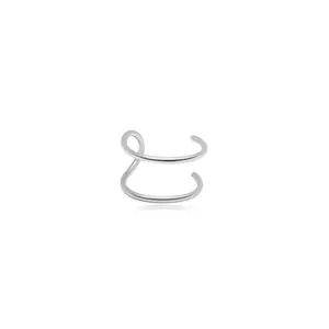 Gorgeous Sterling Silver Ear Clip on twisted Cuff