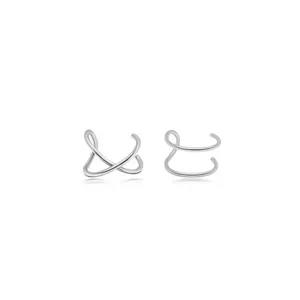 Gorgeous Sterling Silver Ear Clip on twisted Cuff