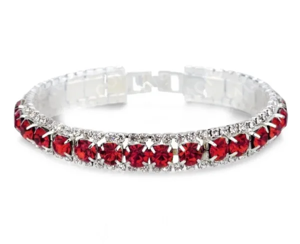 Sterling Silver Bracelet with AAA Zircon Austrian Crystals - Image 13