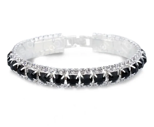 Sterling Silver Bracelet with AAA Zircon Austrian Crystals - Image 16