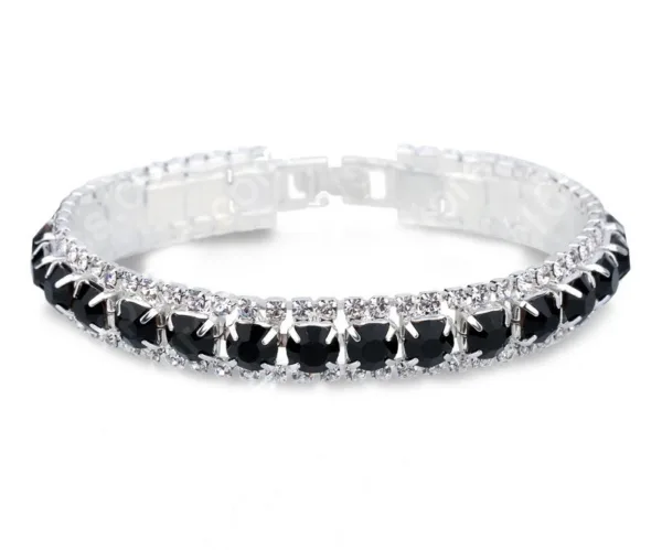 Sterling Silver Bracelet with AAA Zircon Austrian Crystals - Image 12