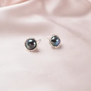 ASHIQI Handmade Real 925 Sterling Silver Stud Unusual Earrings Trendy for Women Natural Freshwater Pearl Jewelry Gift